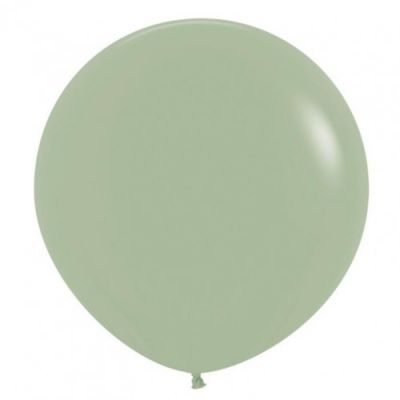 60cm Jumbo Round Balloon - Eucalyptus