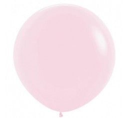 90cm Jumbo Round Balloon - Matte Pastel Pink