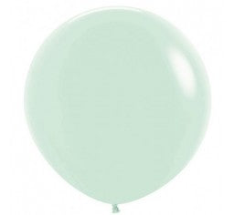 90cm Jumbo Round Balloon - Matte Pastel Green