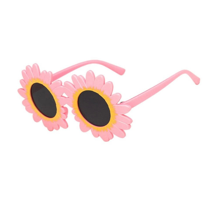 Kids Daisy Flower Sunglasses - Pink