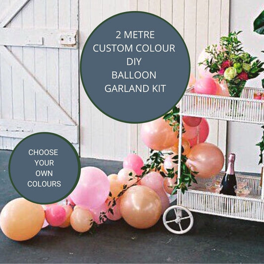 2Mtr DIY Balloon Garland Kit - Custom Colours