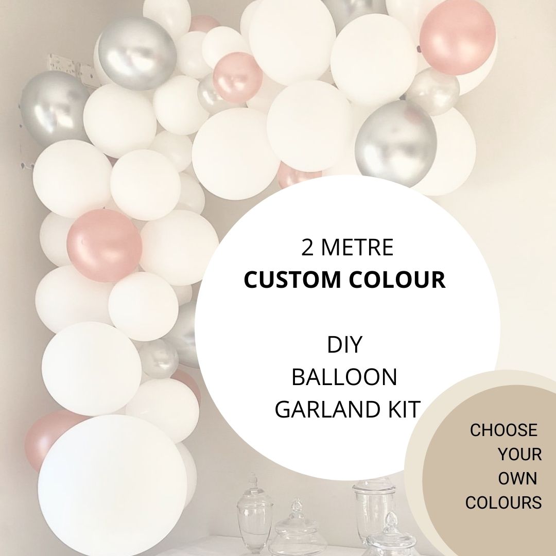 2Mtr DIY Balloon Garland Kit - Custom Colours