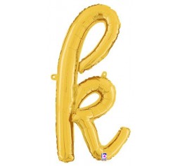 Script Letter Balloons - Gold