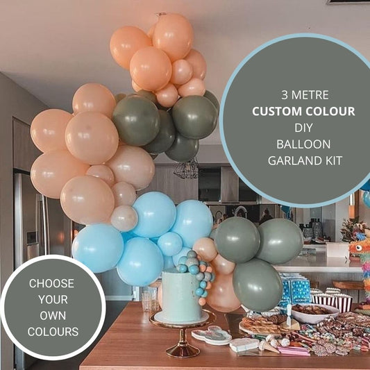 3Mtr DIY Balloon Garland Kit - Custom Colours