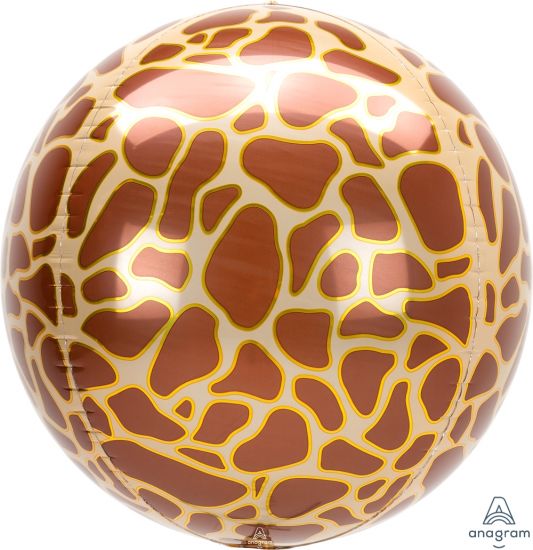 Giraffe Print 40cm Orbz Balloon