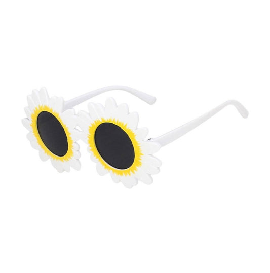 Kids Daisy Flower Sunglasses - White