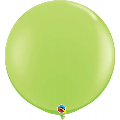 90cm Jumbo Round Balloon - Lime Green