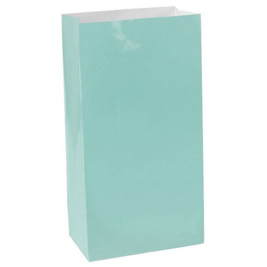 Robin Egg Blue Paper Party Bags