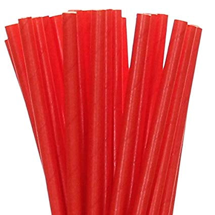 Paper Straws - Classic Red