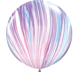 Jumbo Pink + Lilac Swirl Agate Balloon