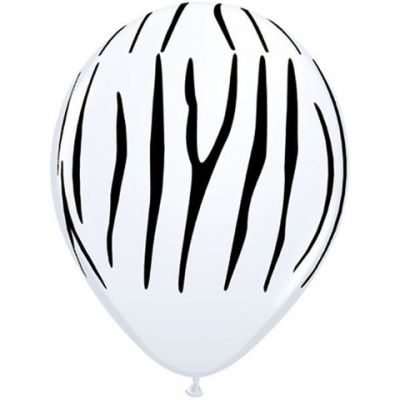 30cm Zebra Stripe Print Balloon