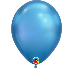 18cm Chrome Blue Balloon