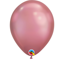 30cm Chrome Mauve Pink Balloon