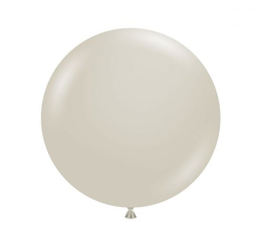 60cm Jumbo Round Balloon - Stone
