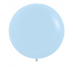60cm Round Balloon - Matte Pastel Blue