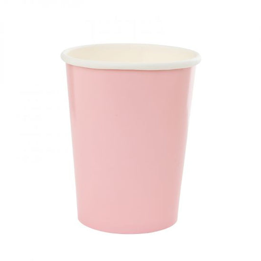 Classic Pastel Pink Paper Cups - Pack of 10