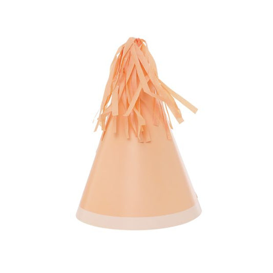Tassel Party Hats 10 Pack - Classic Pastel Peach