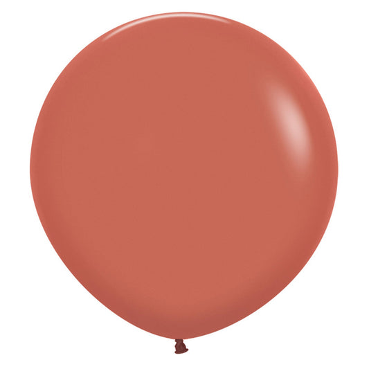 60cm Jumbo Round Balloon - Terracotta