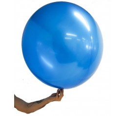 Stretchy Satin Balloon Ball 81cm- Sapphire Blue