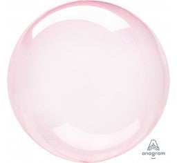 45cm CLEARZ - Crystal Dark Pink Balloon