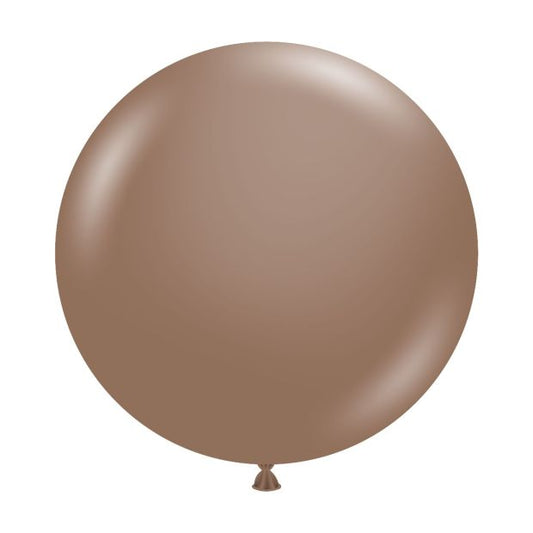 90cm Jumbo Round Balloon - Cocoa