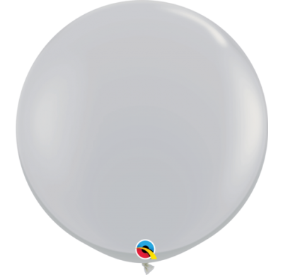 90cm Jumbo Round Balloon - Grey
