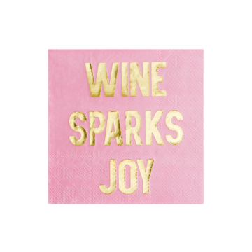 Wine Sparks Joy Cocktail Napkins