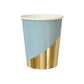 Malibu - Blue Colorblock Paper Cups