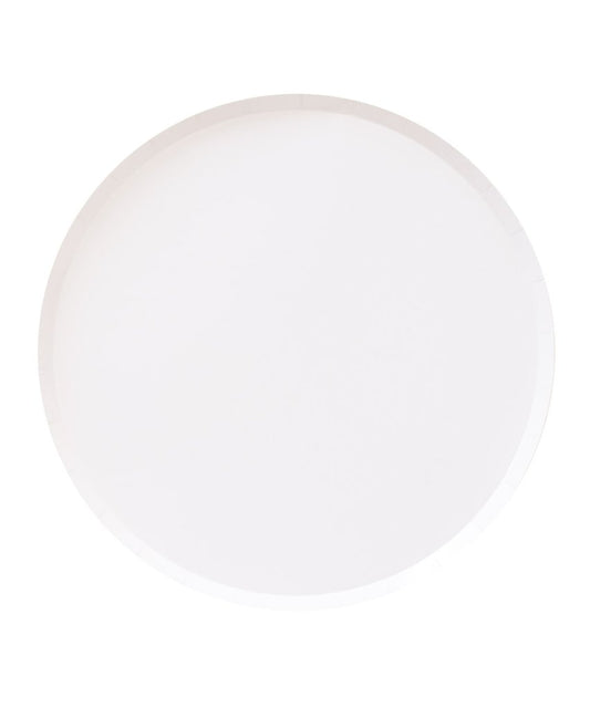 White Snow Large Plates - Pack of 8