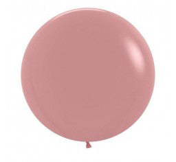 60cm Jumbo Round Balloon - Rosewood