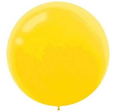 60cm Jumbo Round Balloon - Yellow