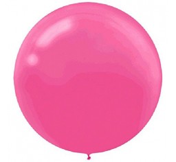 60cm Jumbo Round Balloon -  Fuchsia Pink