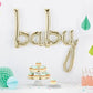 Foil Gold Script 'Baby ' Balloon