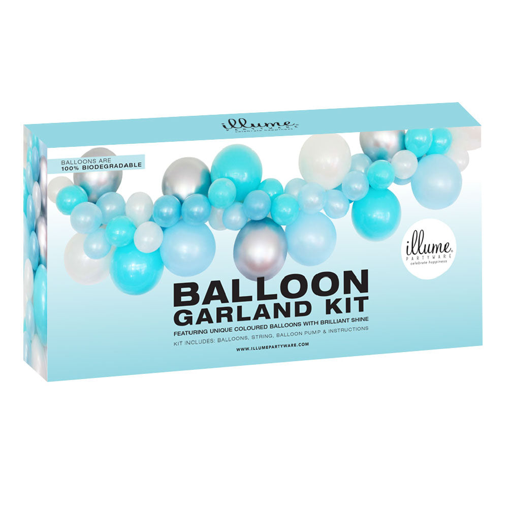 Balloon Garland Kit DIY - Blue + Silver
