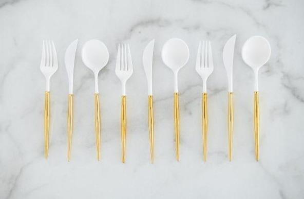 Bella Reusable Cutlery 24 pce - Gold