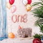 Foil Rose Gold Script 'One' Balloon