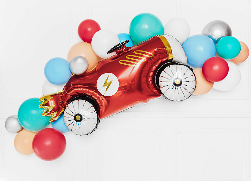 Jumbo Vintage Racing Car Foil Balloon