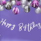 Happy Birthday Bunting - Silver