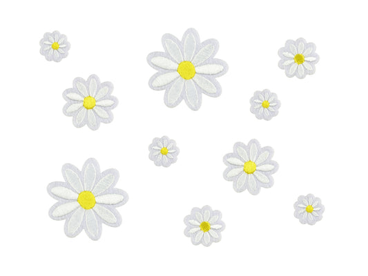 Daisy Mix Iron On Patches