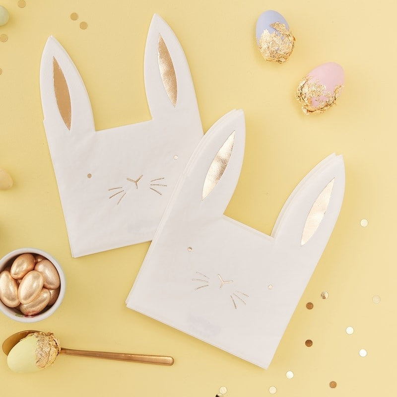 Bunny Shaped Paper Napkins