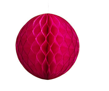 Honeycomb Ball - Cerise Pink