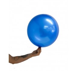 Stretchy Satin Balloon Ball 45cm - Sapphire Blue