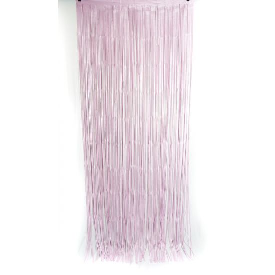 Pastel Matte Pink Foil Fringe Curtain Backdrop