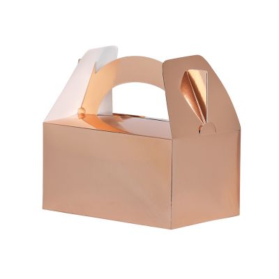 Lunch Box/Treat Box Classic Metallic Rose Gold - Pack of 5