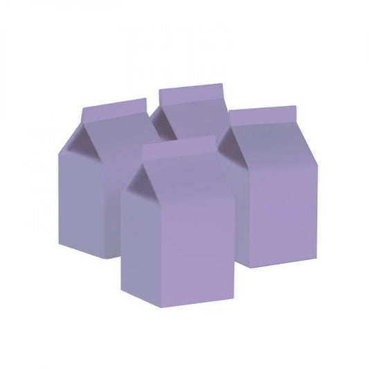 Milk Box/Party Favour Box Classic Pastel Lilac - Pack of 10