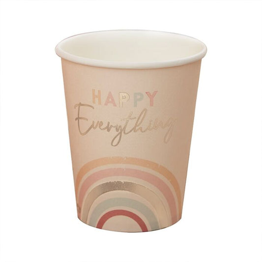 Happy Everything Natural Rainbow Cups