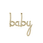 Foil Gold Script 'Baby ' Balloon