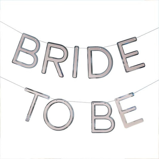 Silver Bride To Be Hen Party Bunting