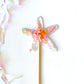 Confetti Filled PVC Cake Topper - Pink Starfish