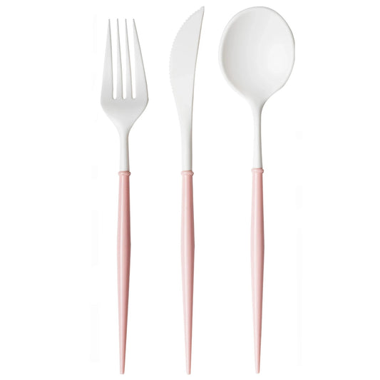 Blush & Black Reusable Cutlery Set (Set of 3)